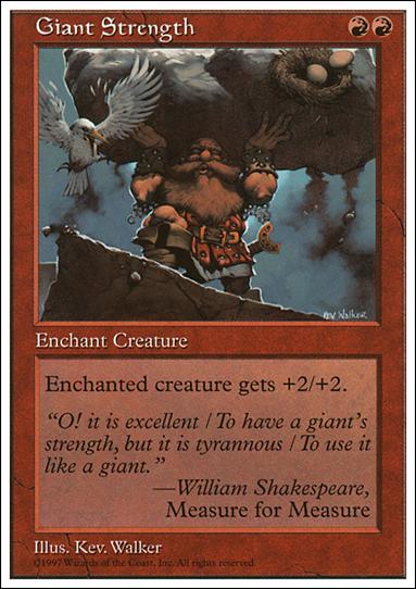Magic the Gathering: 5th Edition (Base Set) card 234 Giant Strength
