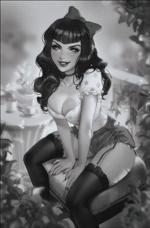 Bettie Page: The Curse of the Banshee issue 1-N Leirix Li 1:15 Black & White Virgin Cover