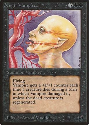 Magic the Gathering: Limited Edition Beta (Base Set) card 128 Sengir Vampire