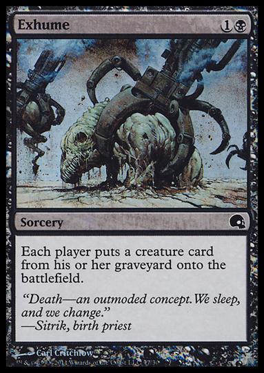 Magic the Gathering: Premium Deck Series: Graveborn (Base Set) card 17 Exhume