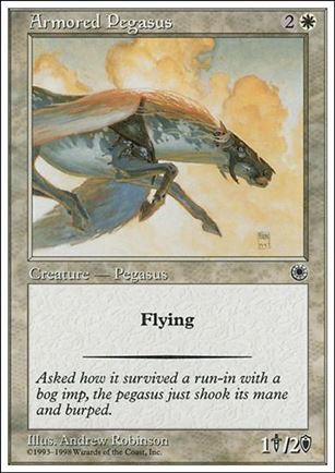 Magic the Gathering: Anthologies (Base Set) card 2 Armored Pegasus