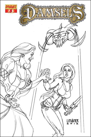 Damsels issue 8-C 1:25 Sketch Cover