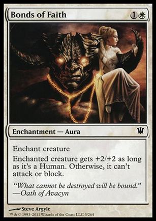 Magic the Gathering: Innistrad (Base Set) card 5 Bonds of Faith