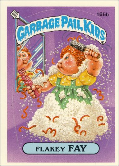 Garbage Pail Kids: Series 04 (Base Set) card 165b Flakey Fay
