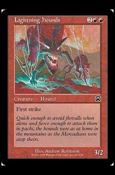 Magic the Gathering: Mercadian Masques (Base Set) card 201 Lightning Hounds
