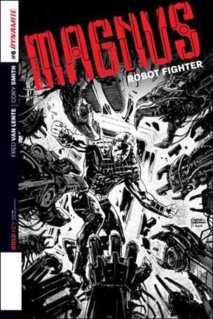 Magnus Robot Fighter (2014) issue 6-C Gabriel Hardman 1:10 Black & White Cover