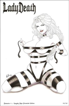 Lady Death: Fantasies issue 1-F Naughty Tape Frontside Edition 1/150