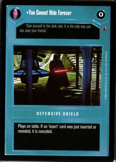 Star Wars: Reflections III (Base Set) card 48 You Cannot Hide Forever