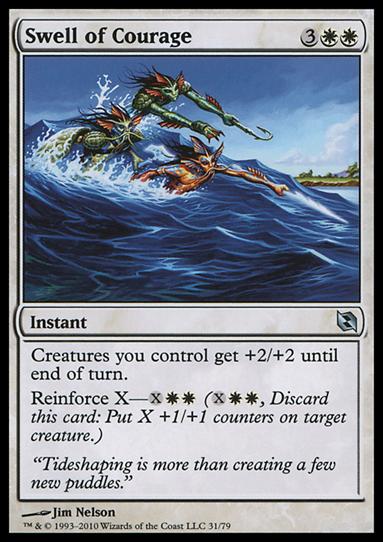 Magic the Gathering: Duel Decks: Elspeth vs. Tezzeret (Base Set) card 31 Swell of Courage
