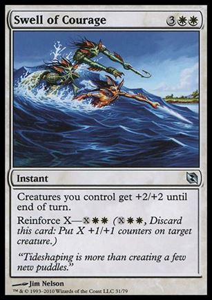 Magic the Gathering: Duel Decks: Elspeth vs. Tezzeret (Base Set) card 31 Swell of Courage