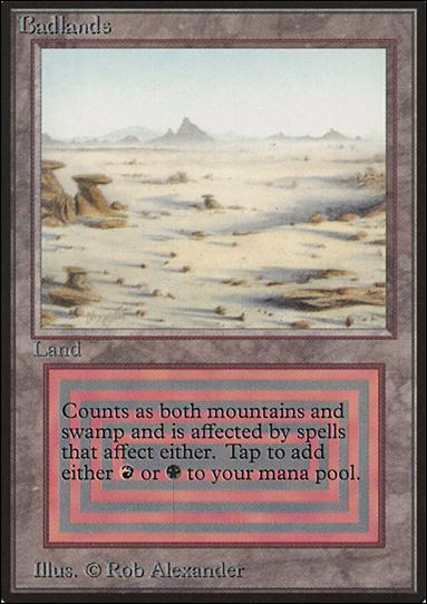 Magic the Gathering: Limited Edition Beta (Base Set) card 278 Badlands