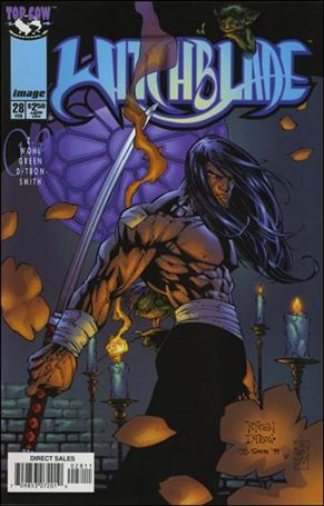 Witchblade (1995) issue 28-B Randy Green Blue Logo Darkling Cover