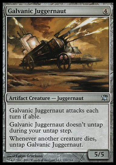 Magic the Gathering: Innistrad (Base Set) card 222 Galvanic Juggernaut