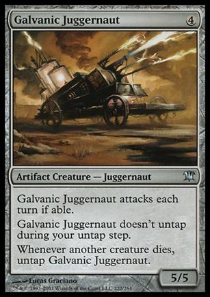 Magic the Gathering: Innistrad (Base Set) card 222 Galvanic Juggernaut
