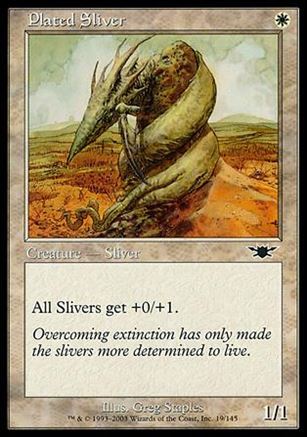 Magic the Gathering: Legions (Base Set) card 19 Plated Sliver
