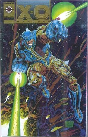 X-O Manowar (1992) issue 0-B Gold Wraparound Chromium Cover 1/5000