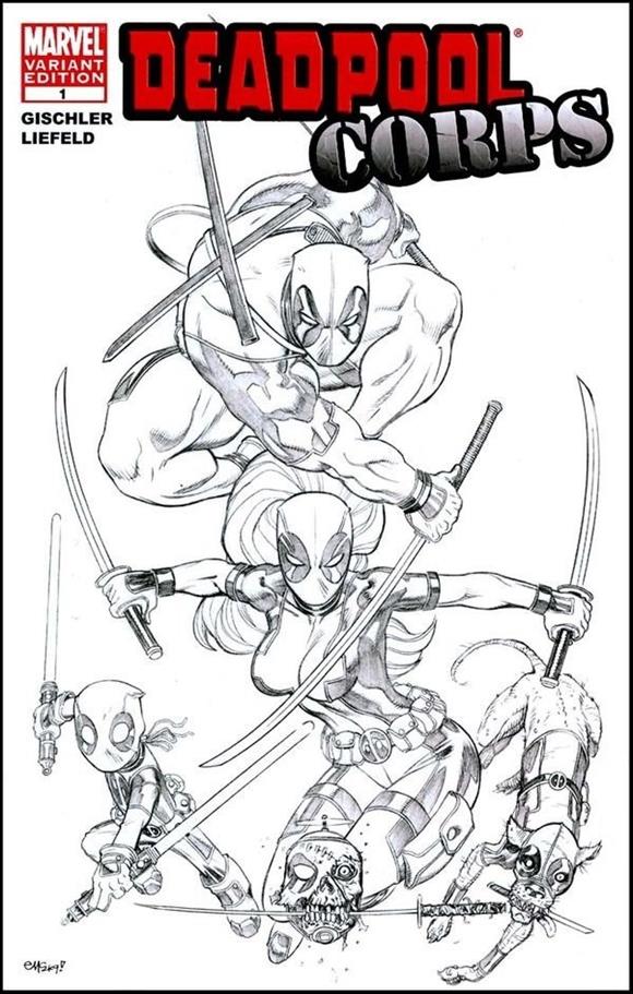 Deadpool Corps issue 1-C Ed McGuinness Sketch Cover