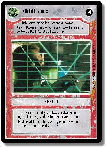 Star Wars: Premiere Limited (Base Set) card 218 Rebel Planners