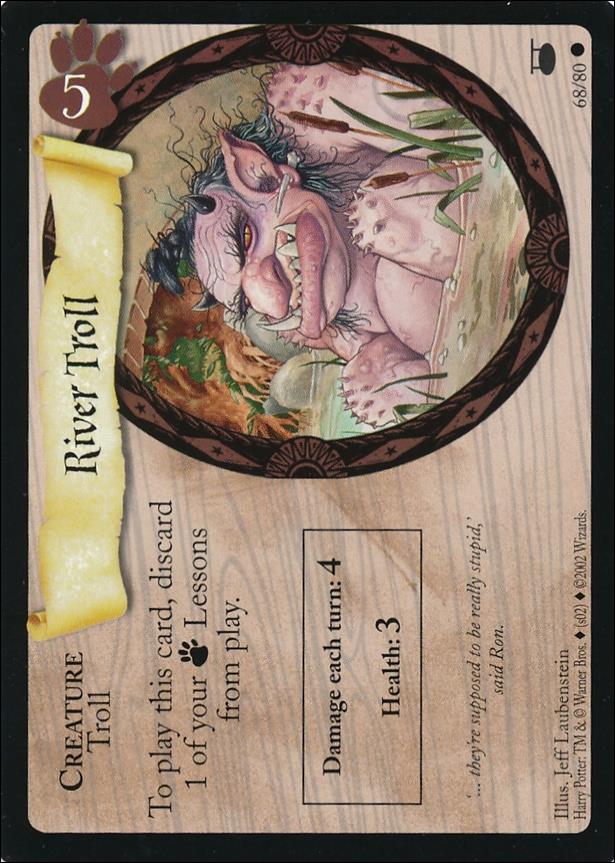 Harry Potter: Diagon Alley (Base Set) card 68 River Troll