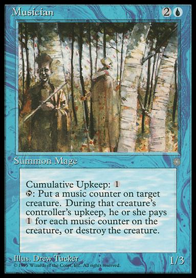 Magic the Gathering: Ice Age (Base Set) card 85 Musician