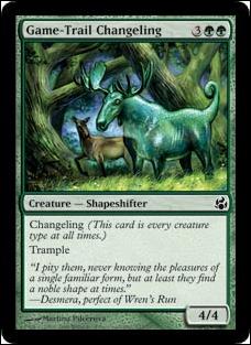Magic the Gathering: Morningtide (Base Set) card 123 Game-Trail Changeling