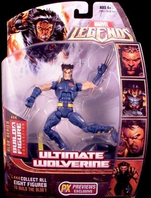 Marvel Legends (Blob Series) figure 4 Ultimate Wolverine (Blue Costume - Previews Excl)