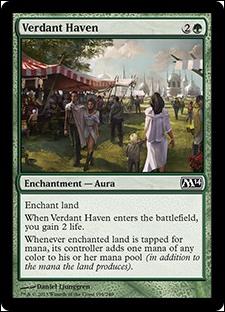 Magic the Gathering: 2014 Core Set (Base Set) card 199 Verdant Haven