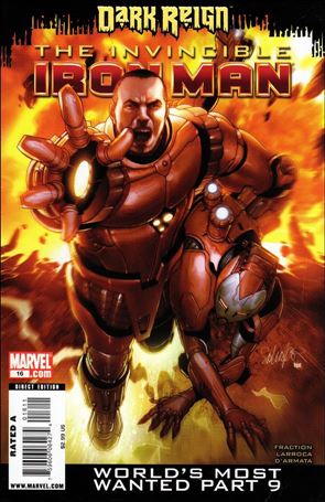 Invincible Iron Man (2008) issue 16 Salvador Larroca Cover