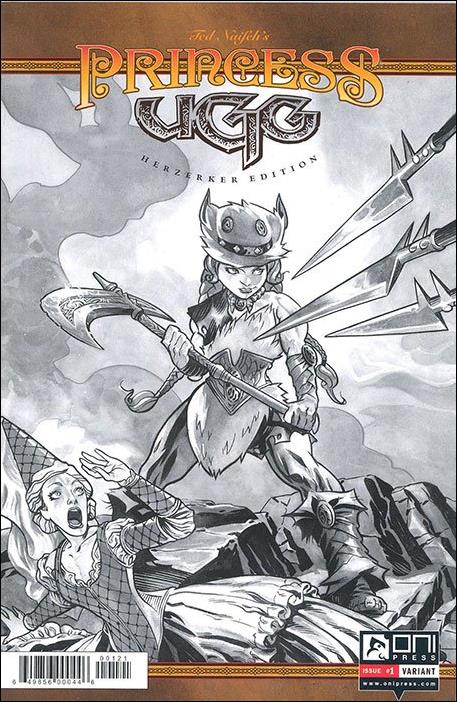 Princess Ugg issue 1-C Ted Naifeh Black and White Herzerker Cover
