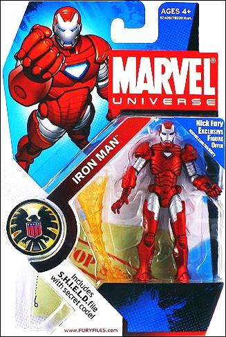 Marvel Universe (Series 1) figure 033 Iron Man (Silver Centurion)