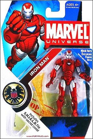 Marvel Universe (Series 1) figure 033 Iron Man (Silver Centurion)