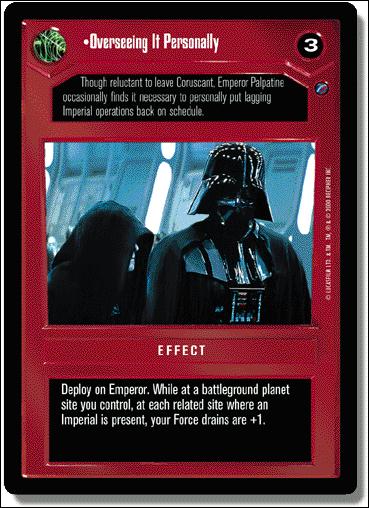 Star Wars: Death Star II Limited (Base Set) card 39 Overseeing It Personally