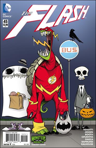 Flash (2011) issue 45-B Gustavo Duarte Monsters of the Month Cover