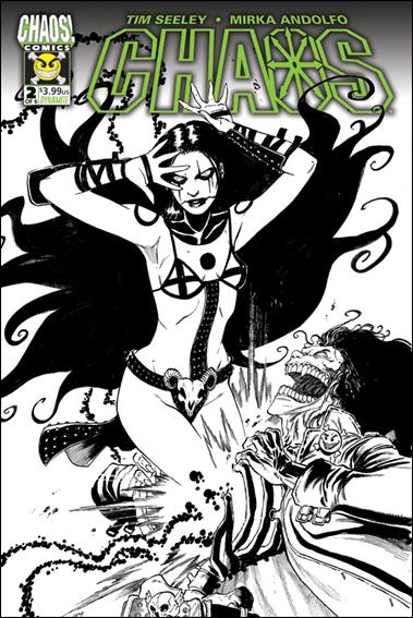 Chaos issue 2-G Tim Seeley 1:50 Black & White Cover