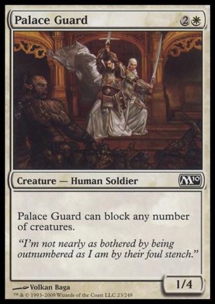 Magic the Gathering: 2010 Core Set (Base Set) card 23 Palace Guard