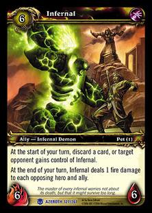 World of Warcraft: Heroes of Azeroth (Base Set) card 127 Infernal