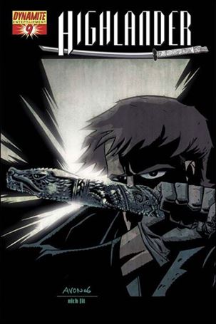 Highlander issue 9-D Michael Avon Oeming Cover