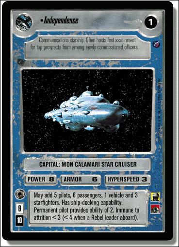 Star Wars: Death Star II Limited (Base Set) card 155 Independence