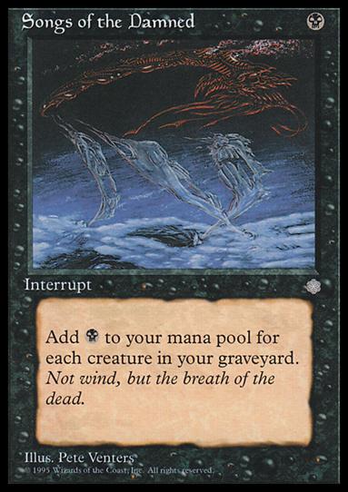 Magic the Gathering: Ice Age (Base Set) card 160 Songs of the Damned
