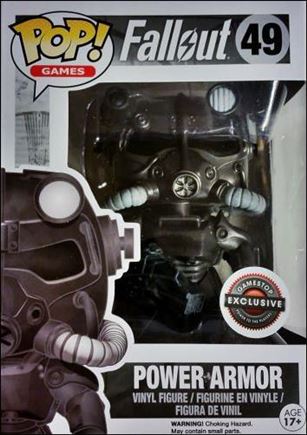 POP! Games figure 49-E Power Armor (B & W GameStop Exclusive)