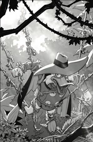 Darkwing Duck (2025) issue 2-L Mark Bagley B&W Virgin 1:15 Cover
