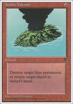Magic the Gathering: Chronicles (Base Set) card 43 Active Volcano