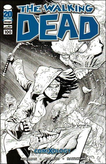 Walking Dead (2003) issue 100-M Ryan Ottley Black and White Comixology 1/500 Cover