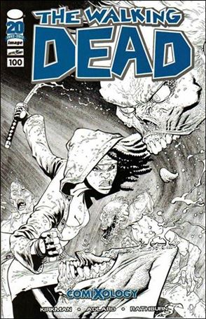 Walking Dead (2003) issue 100-M Ryan Ottley Black and White Comixology 1/500 Cover