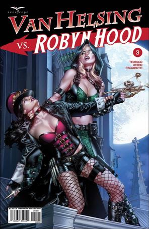 Van Helsing vs Robyn Hood issue 3-D Jay Anacleto Cover