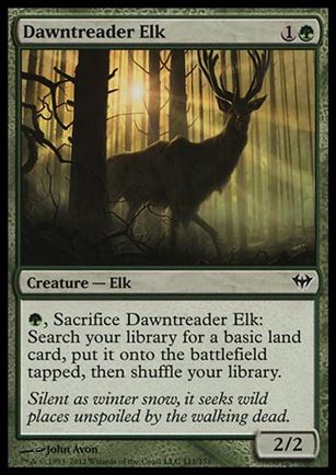Magic the Gathering: Dark Ascension (Base Set) card 111 Dawntreader Elk