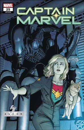Captain Marvel (2019) issue 25-B Jamie McKelvie Marvel vs Alien Cover
