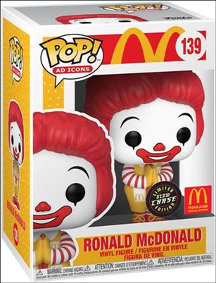 POP! Ad Icons figure 139-B Ronald McDonald Thailand Glow in the Dark Chase