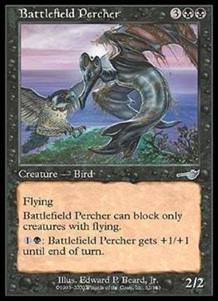 Magic the Gathering: Nemesis (Base Set) card 52 Battlefield Percher