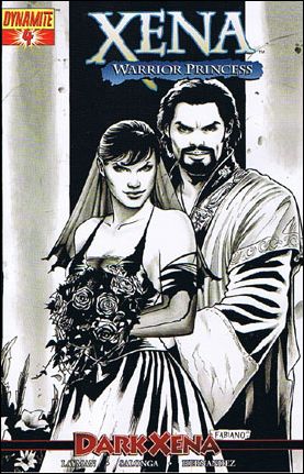 Xena (2007) issue 4-E Fabiano Neves 1:12 Black and White Cover